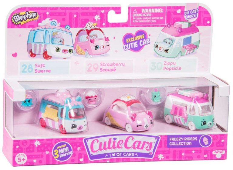 Shopkins Cutie Cars Freezy Riders X3 MasMercado